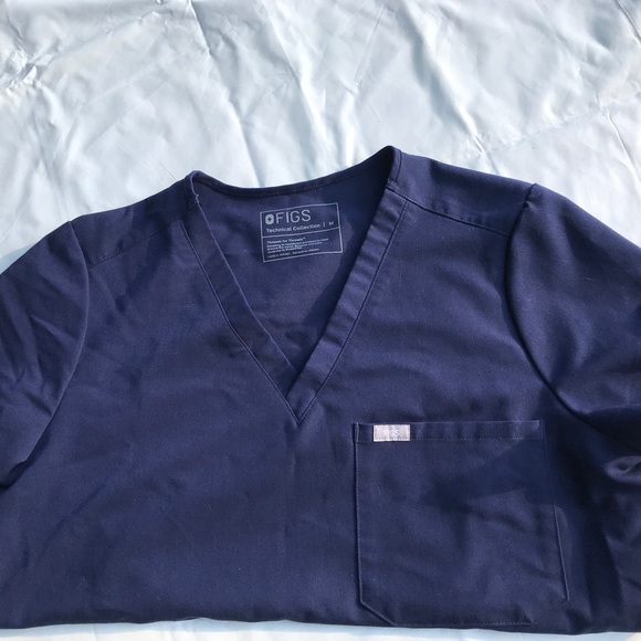 Figs Catarina Navy scrub top-Size Medium - Picture 3 of 6